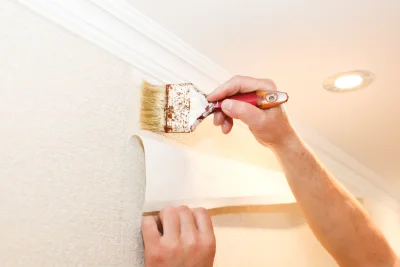 Pose de papier peint aux Salles-du-Gardon — revêtements muraux et toiles de verre